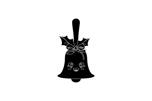Embracing the Charm of Christmas Bell Cute Kawaii Floral Black in Modern Design