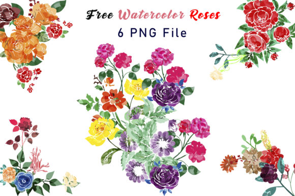 Explore Free Digital Watercolor Floral Clipart