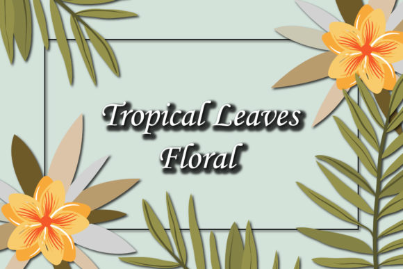 Explore the Beauty of Tropical Leaves Green Floral