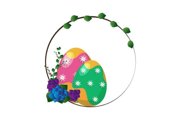 Exploring Easter Egg Floral Colorful