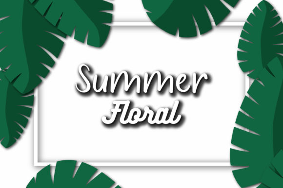 Floral Tropical Summer Banner: Creative and Versatile