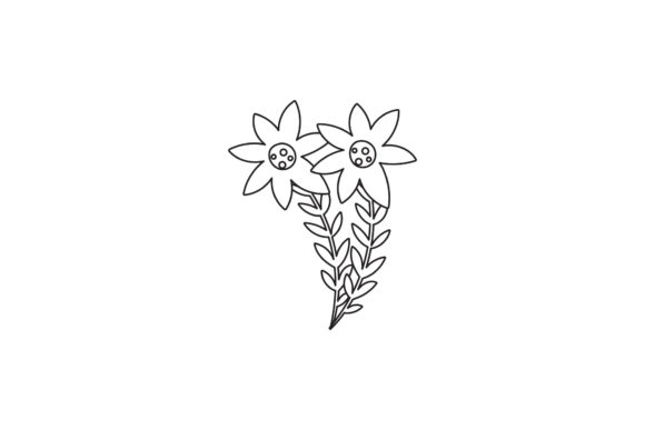 Floral Vector Flowers Line Style: Elevate Your Designs with Versatile Artwork