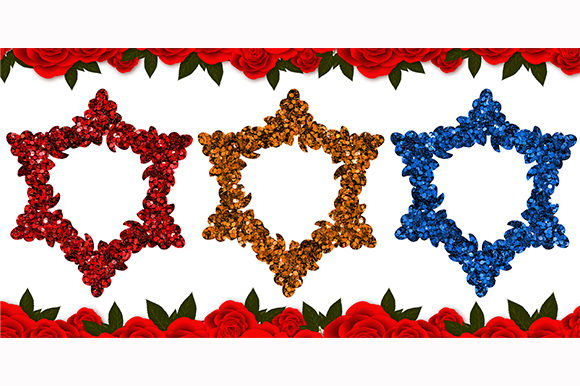 Stars Flowers Valentine Day Floral: A Versatile Design for Every Occasion